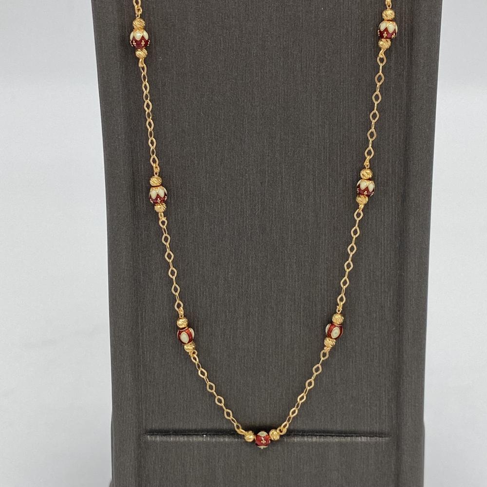 21 karat gold rosary, luxurious Indian design, weight 4.77 grams