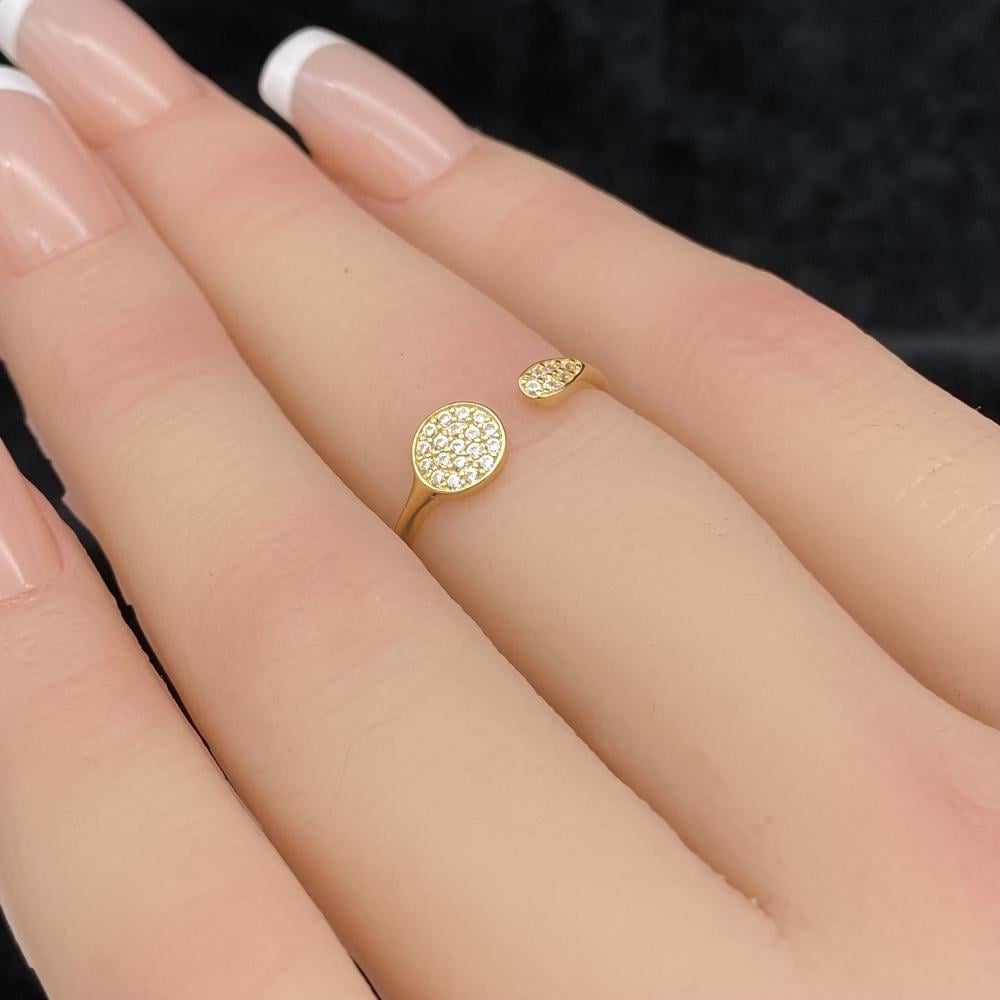 خاتم ذهب عيار 18 الوزن 0.88 جرام