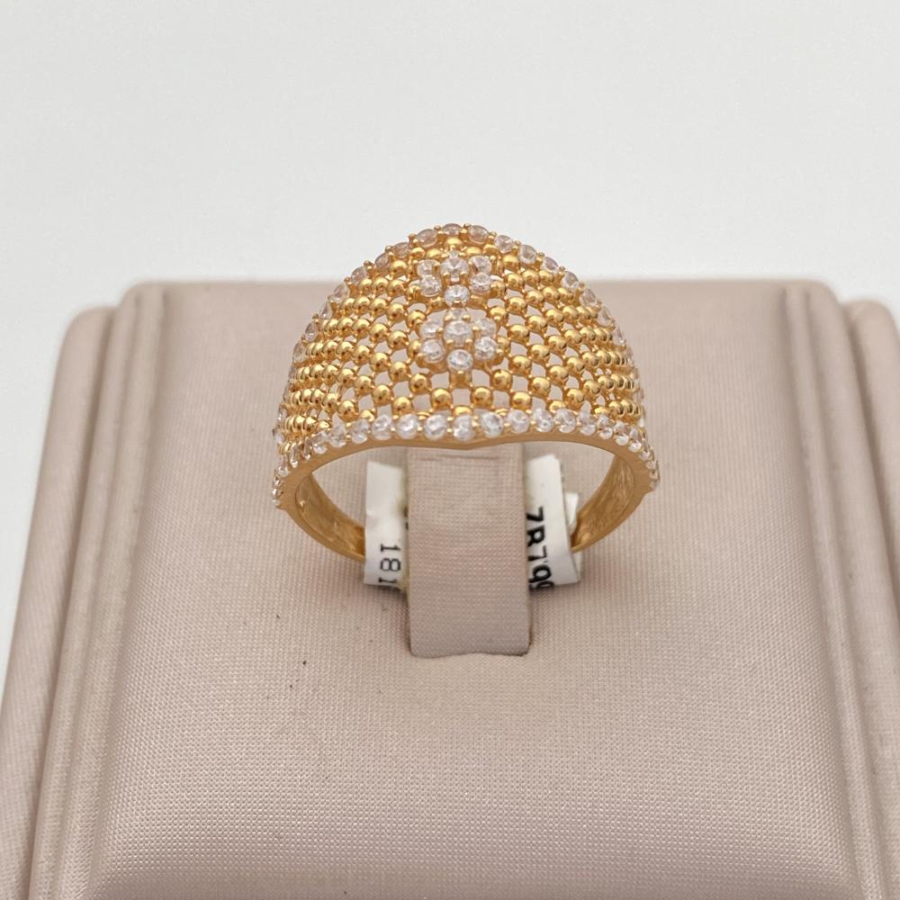 خاتم دوريكا ذهب عيار 21 وزن 3.03 جم مقاس 8 تصميم عريض بفصوص لامعة خيارك الآنيق