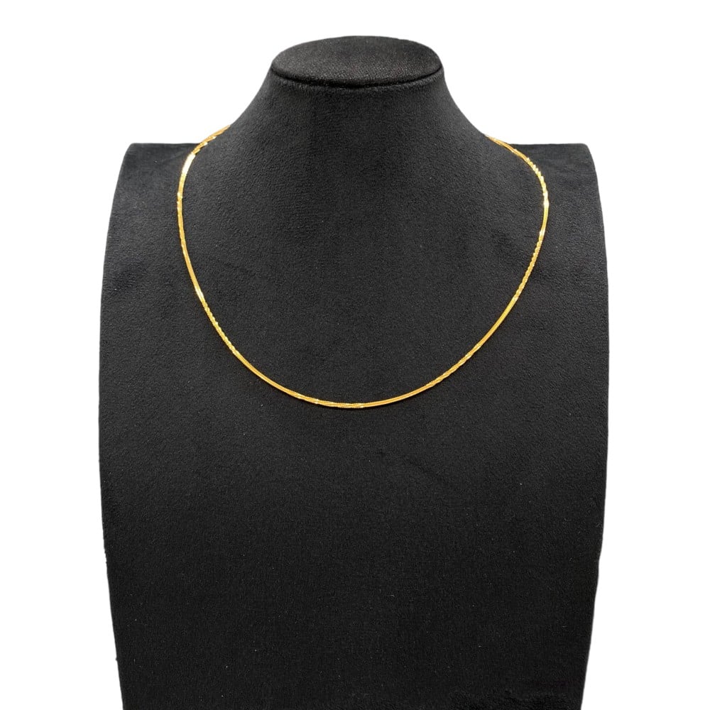 سلسال ذهب عيار 21 لأطلالة فريدة الوزن 4.79 جرام