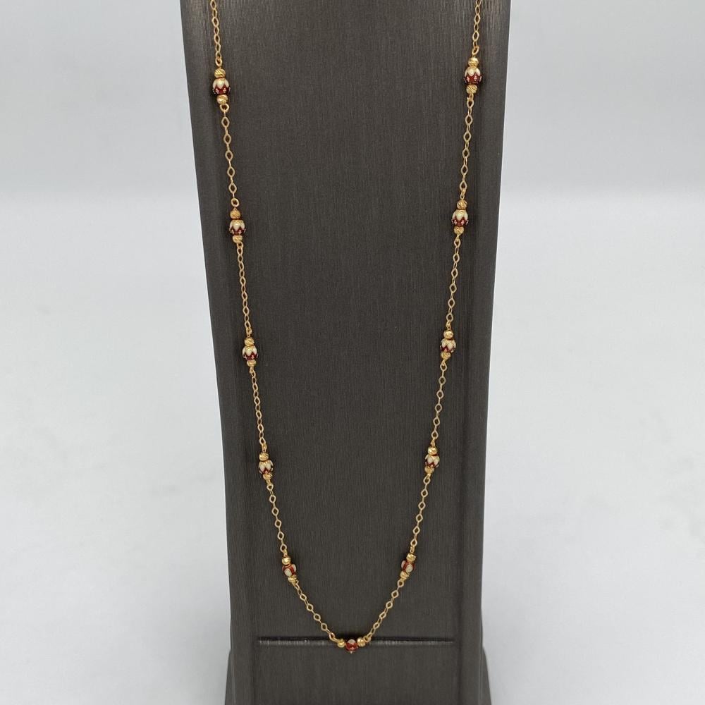 21 karat gold rosary, luxurious Indian design, weight 4.77 grams