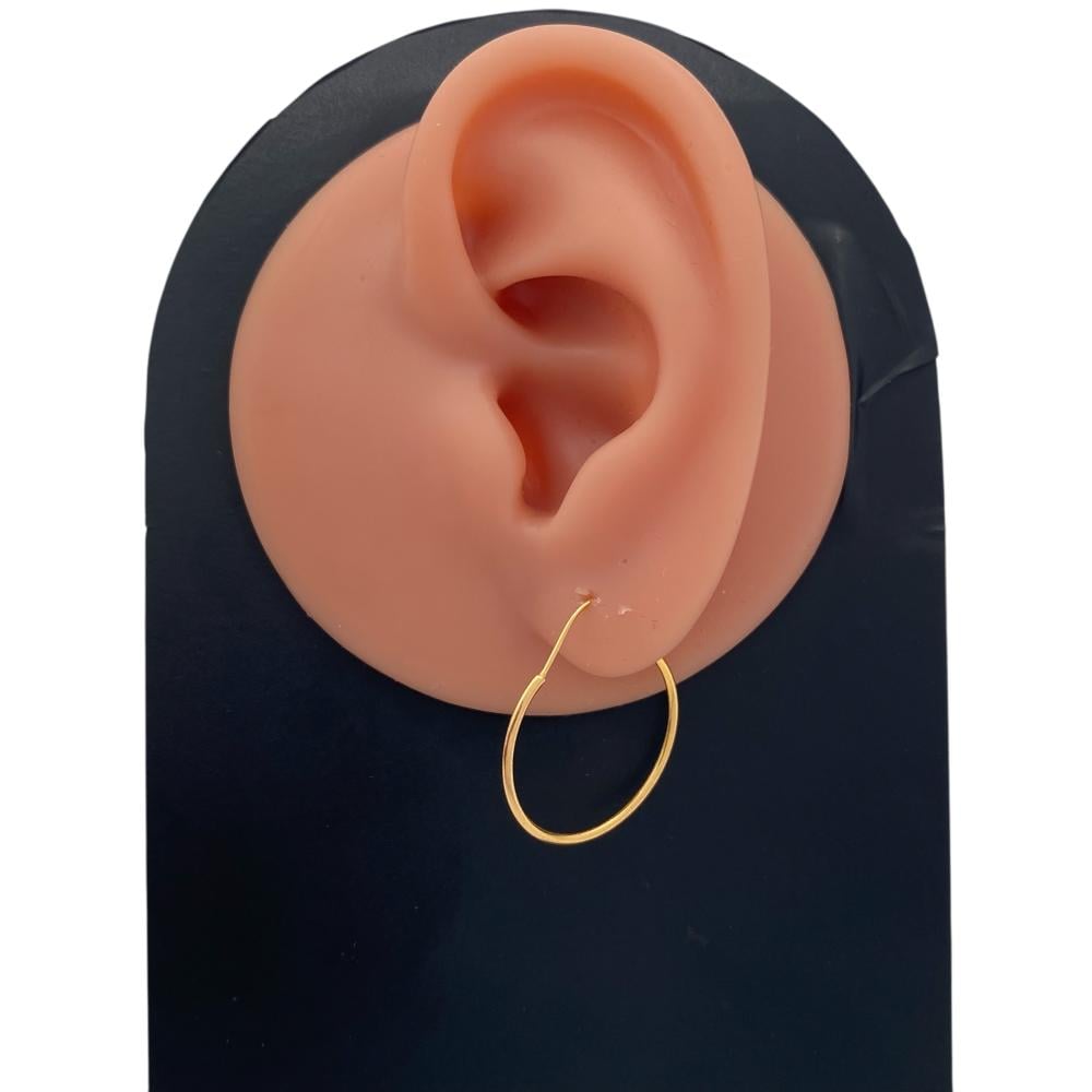 حلق ذهب عيار 21 الوزن 0.86 جرام