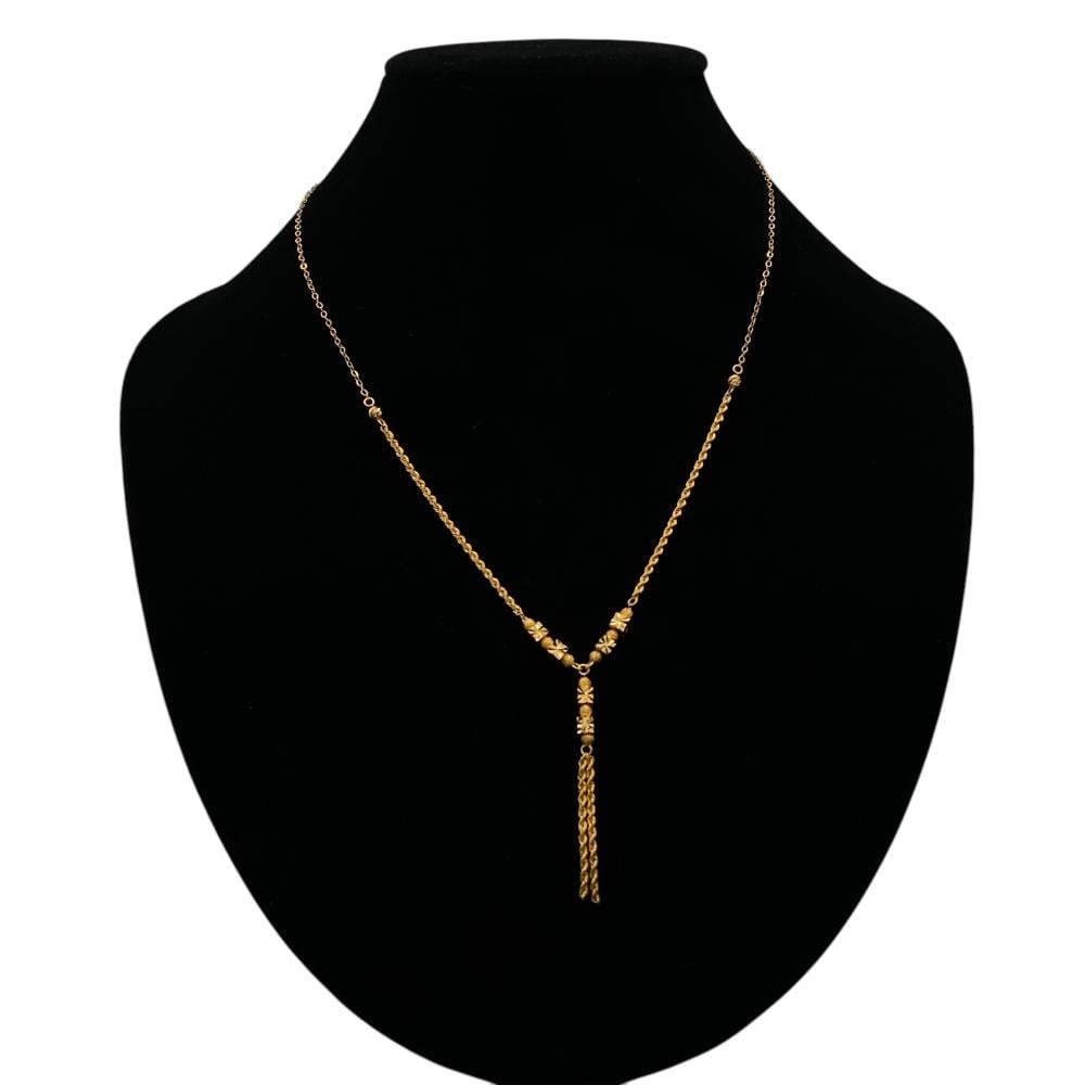 عقد ذهب عيار 21 الوزن 3.65 جرام