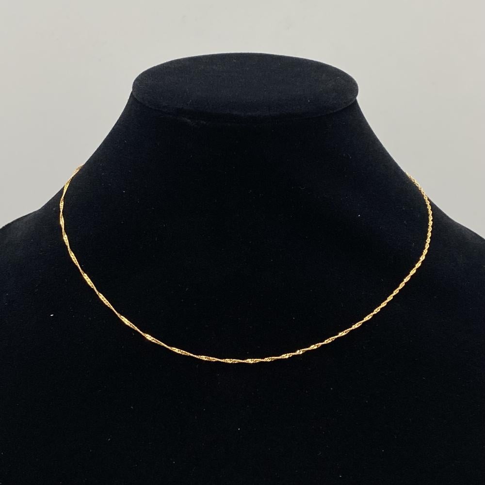 سلسال ذهب عيار 21 الوزن 1.36 جرام