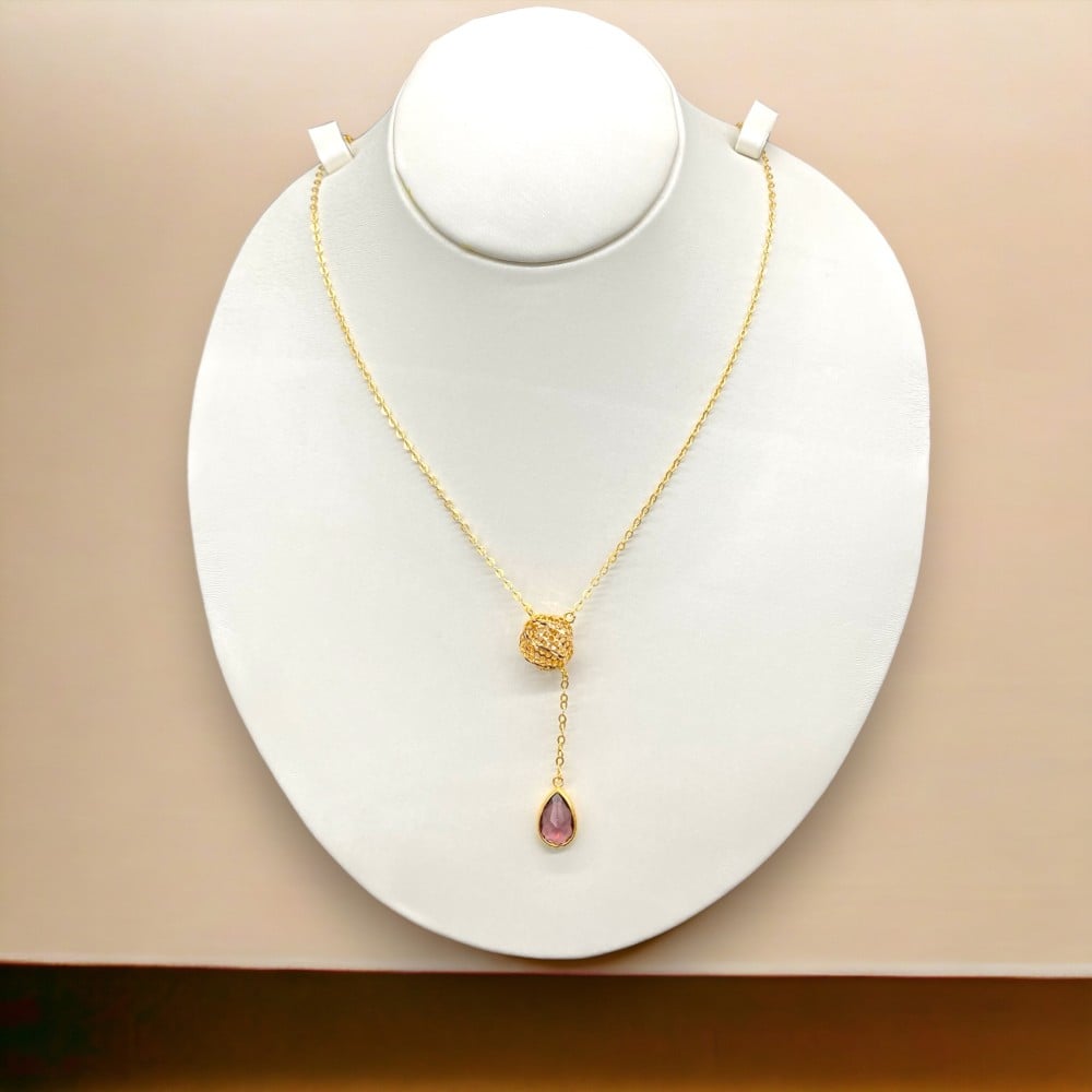 عقد ذهب عيار 21 الوزن 2.38 جرام | روعة التصميم الانيق