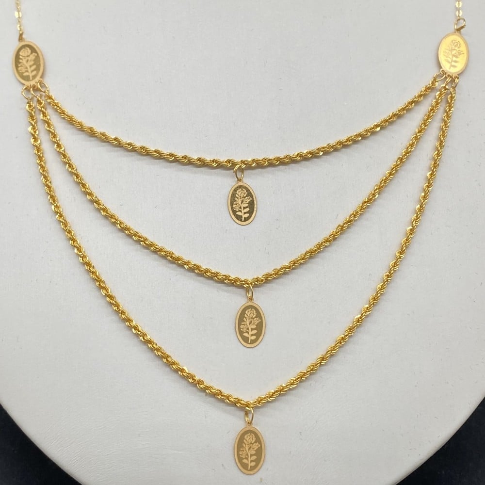 طقم ذهب عيار 21 الوزن 4.63 جرام