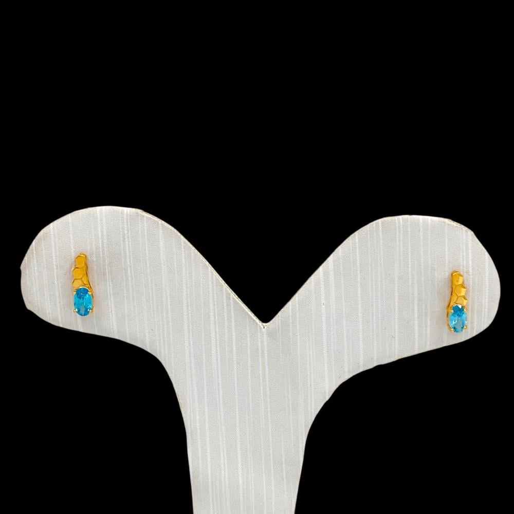 طقم جناح الصقر ذهب عيار 21 الوزن 3.78 جرام بفص تركواز