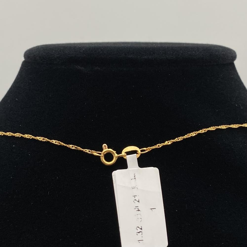 سلسال ذهب عيار 21 الوزن 1.32 جرام