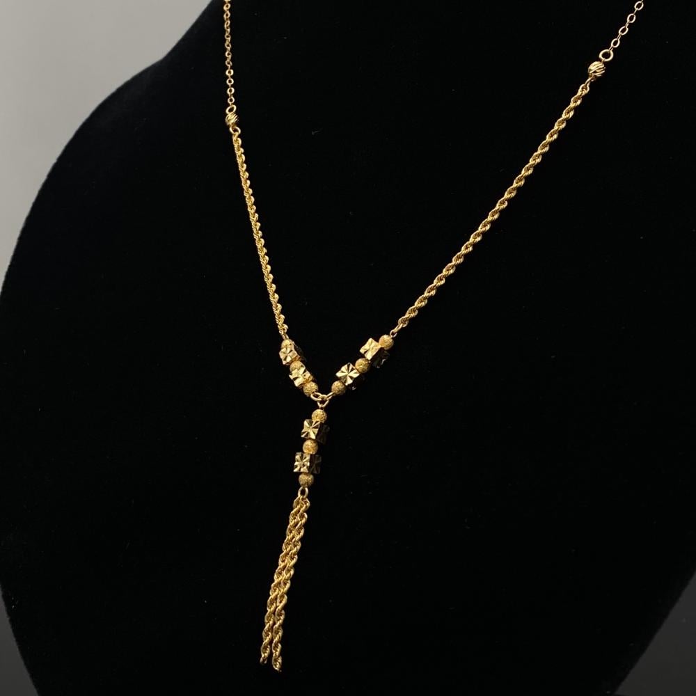 عقد ذهب عيار 21 الوزن 3.65 جرام