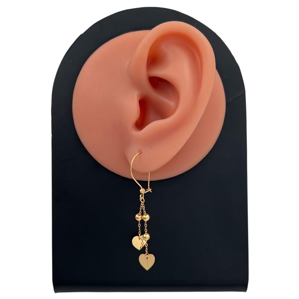 حلق ذهب عيار 21 الوزن 1.29 جرام