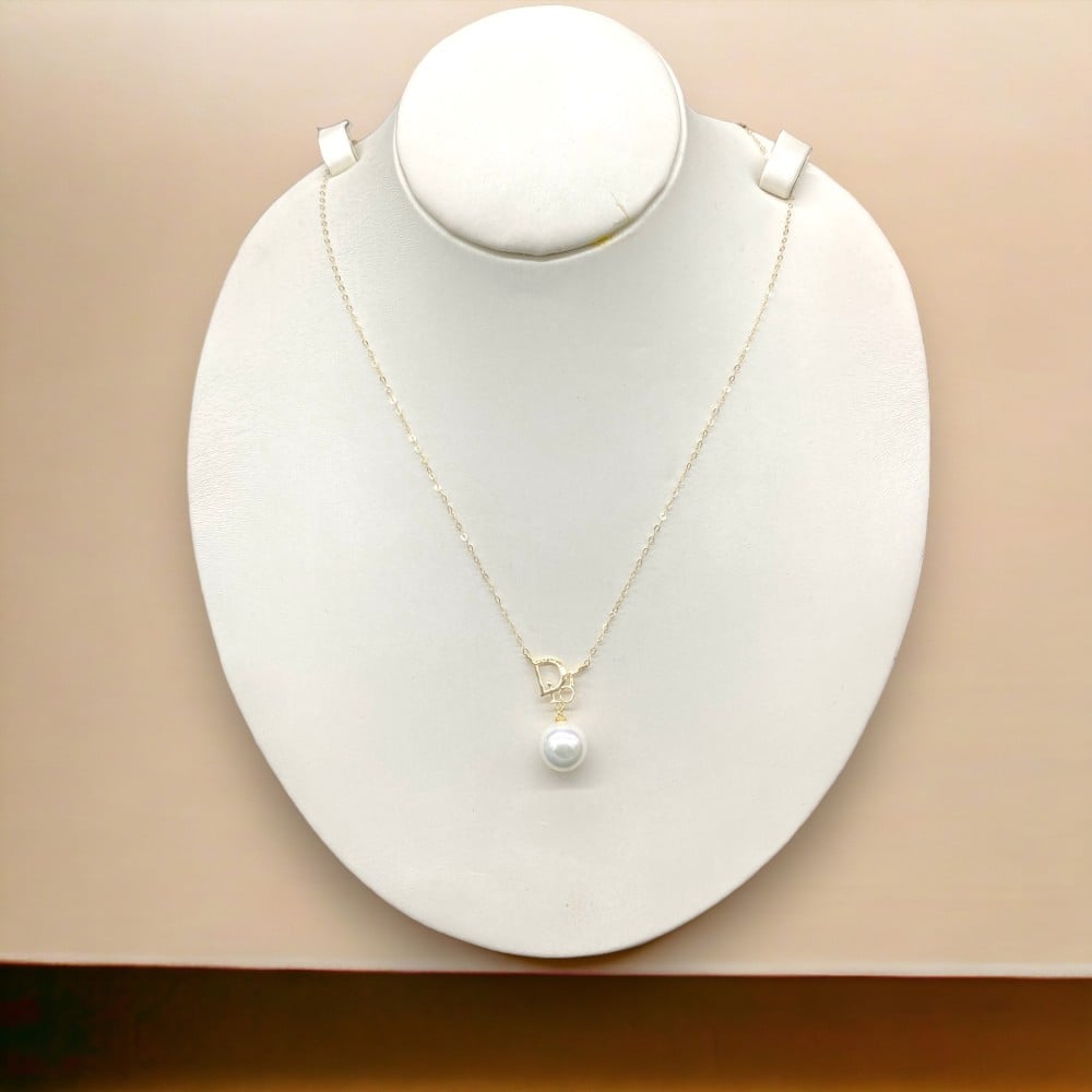 عقد لولو فخم ذهب عيار 18 الوزن 0.82 جرام