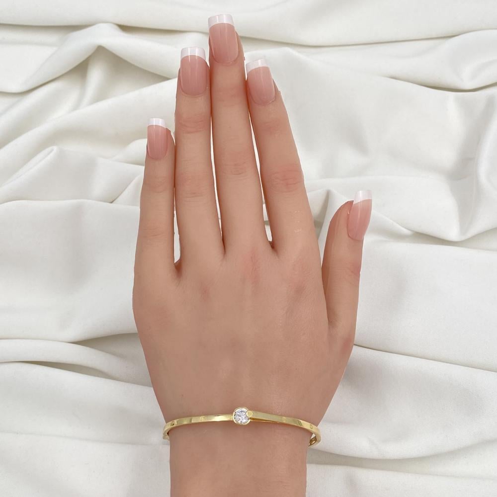 اسواره ذهب عيار 18 الوزن 7.46 جرام