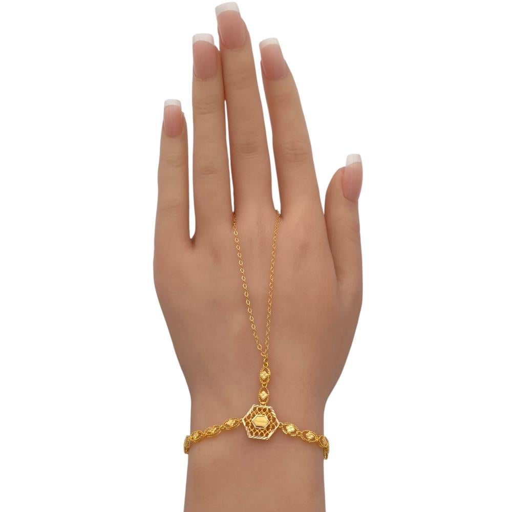 كف ذهب عيار 21 الوزن 3.92 جرام