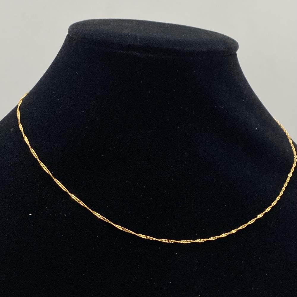 سلسال ذهب عيار 21 الوزن 1.36 جرام