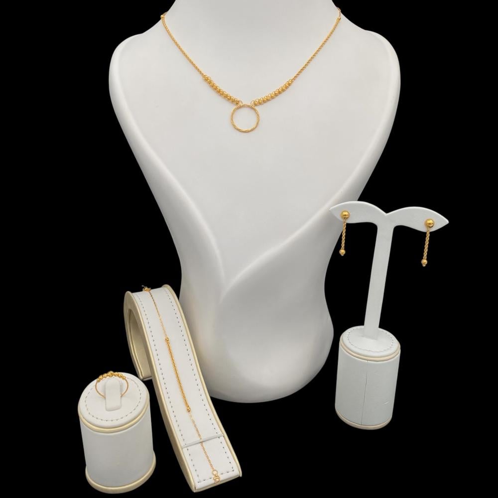 طقم ذهب عيار 21 الوزن 9.52 جرام