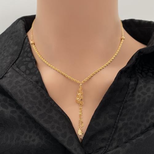 Latest Design Gold Kamar Chain 2017 21 Karat Gold Necklace, Weight