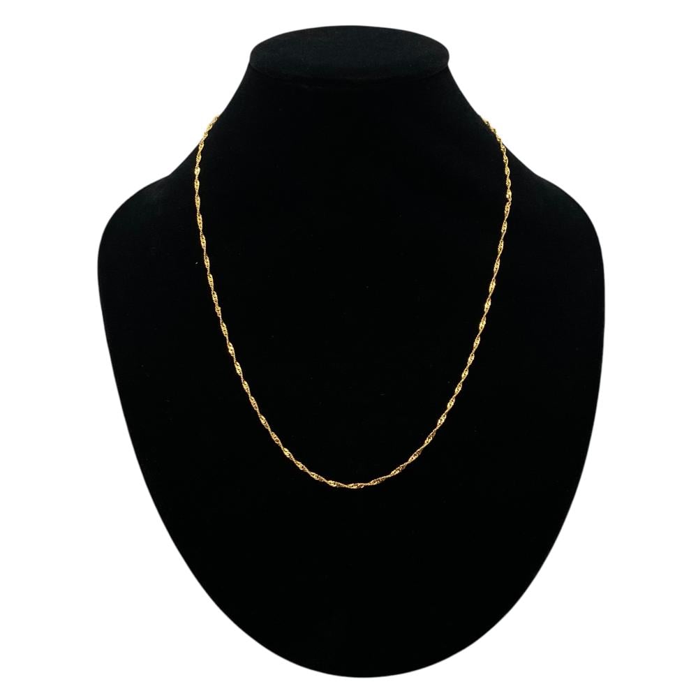 سلسال ذهب عيار 21 الوزن 0.87 جرام