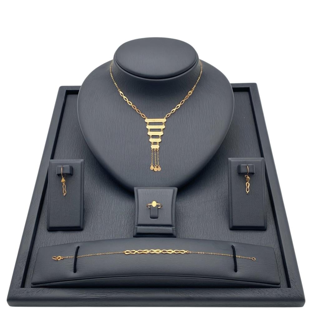 طقم ذهب عيار 21 الوزن 2.93 جرام