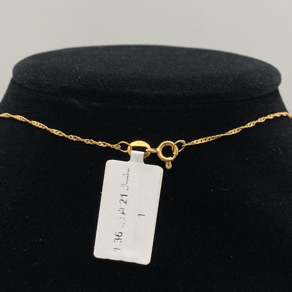 سلسال ذهب عيار 21 الوزن 1.36 جرام