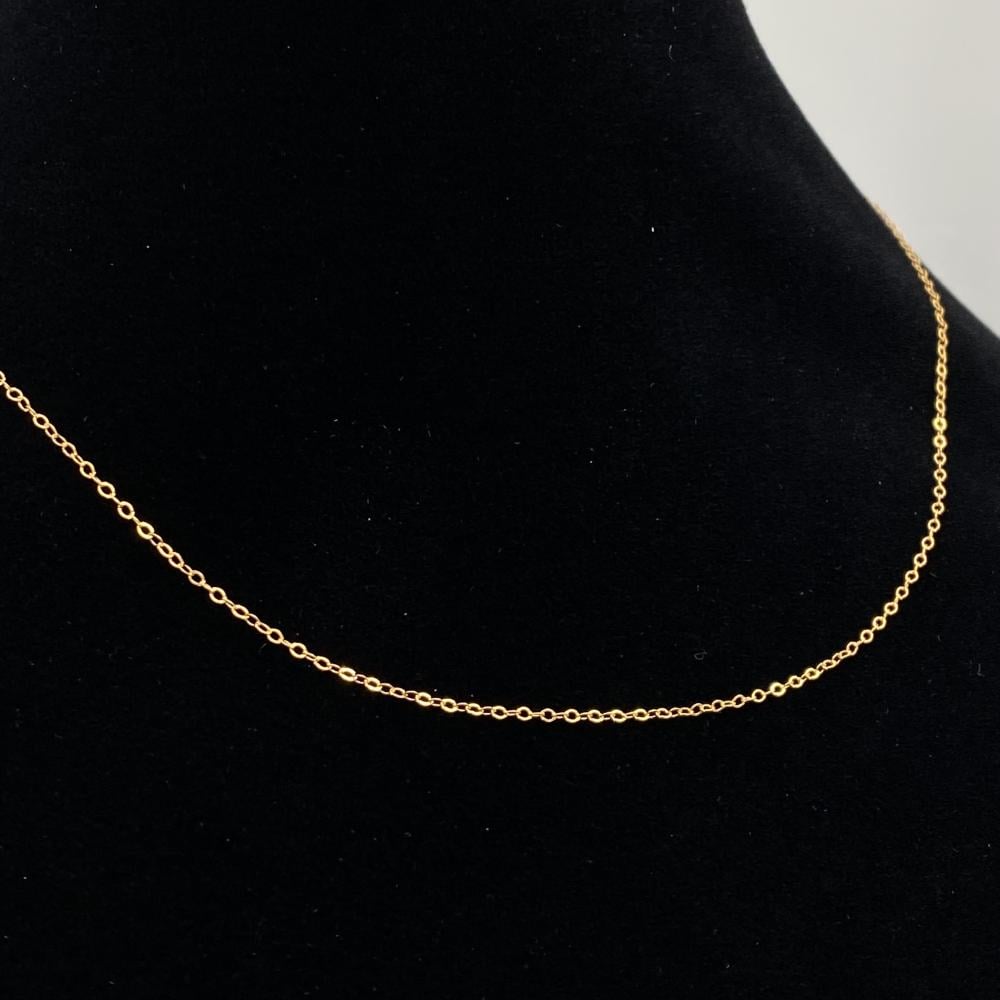 سلسال ذهب عيار 21 الوزن 0.70 جرام