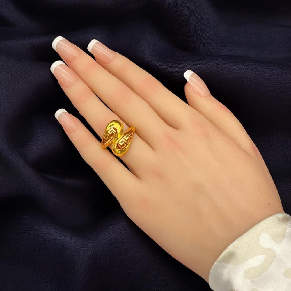 خاتم ذهب عيار 21 الوزن 3.48 جرام