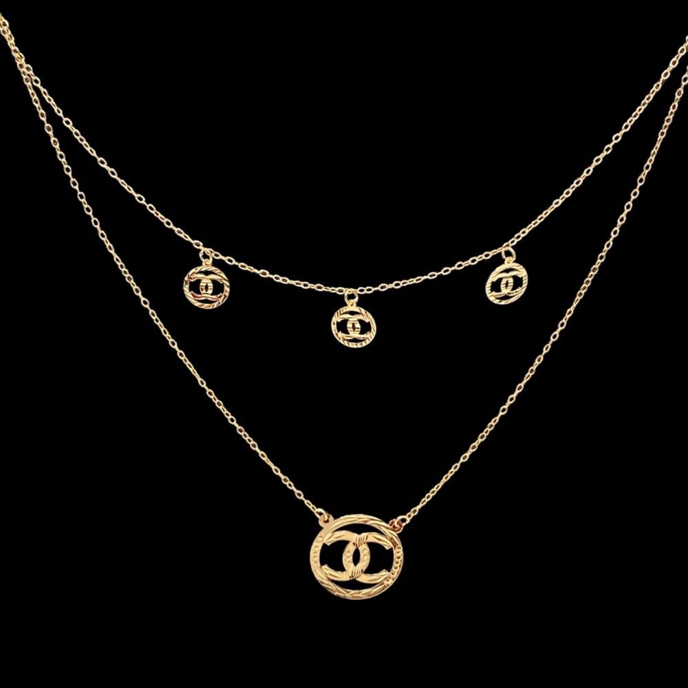 عقد ذهب دورين عيار 21 الانيق الوزن 1.5 جرام