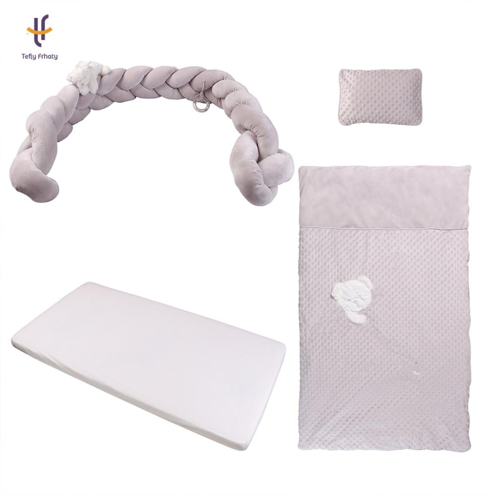 حاجز سرير الدبدوب - رمادي