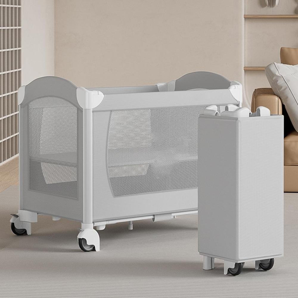 سرير ومحبس متنقل مع طاولة تغيير