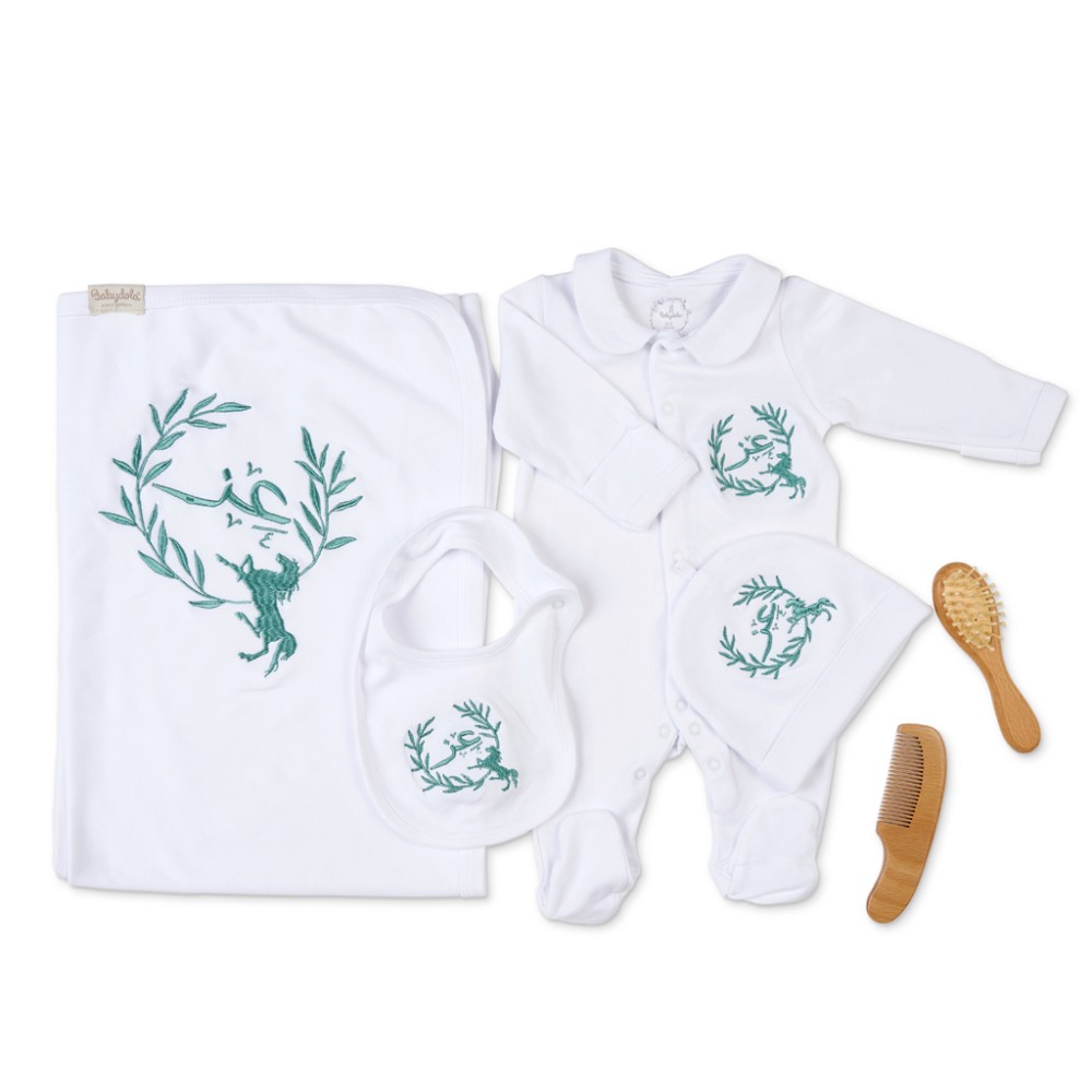 طقم استقبال 4 قطع مع التطريز