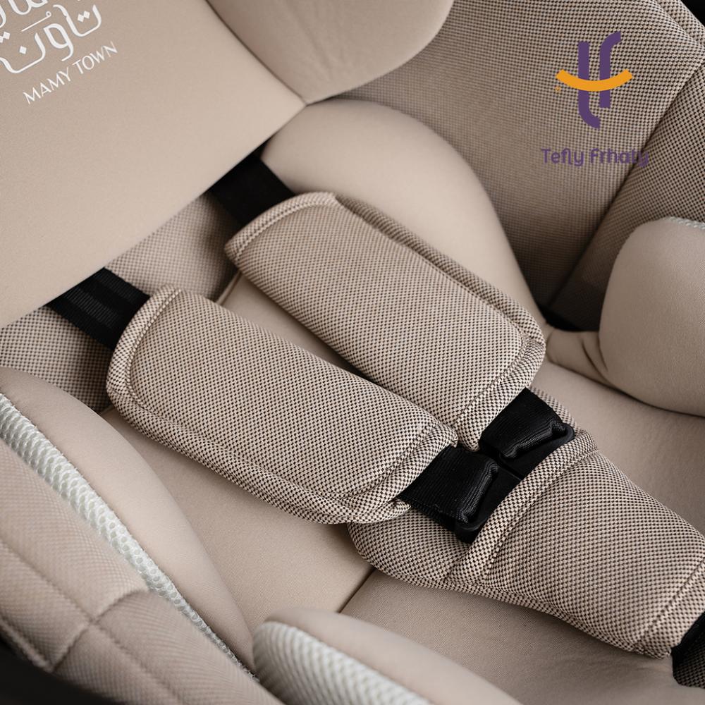 كرسي سيارة متنقل - بيج