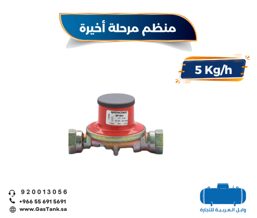 منظم غاز ضغط منخفض 5 كيلو معدل التدفق (20 الى 70)...