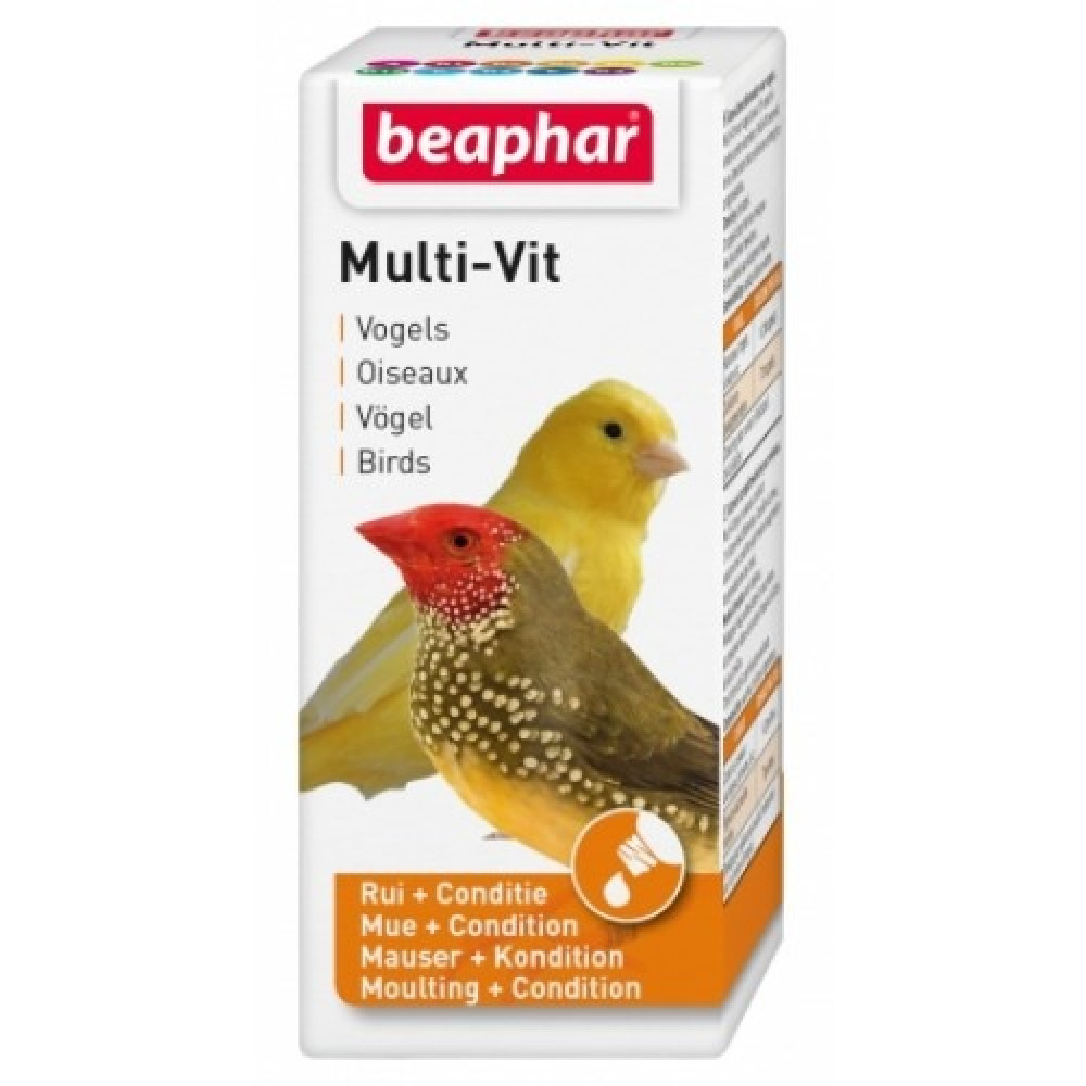 بيفار مكمل غذائي للطيور يحتوي على مجموعة متنوعة من 12 الفيتامينات المختلفة 20مل
