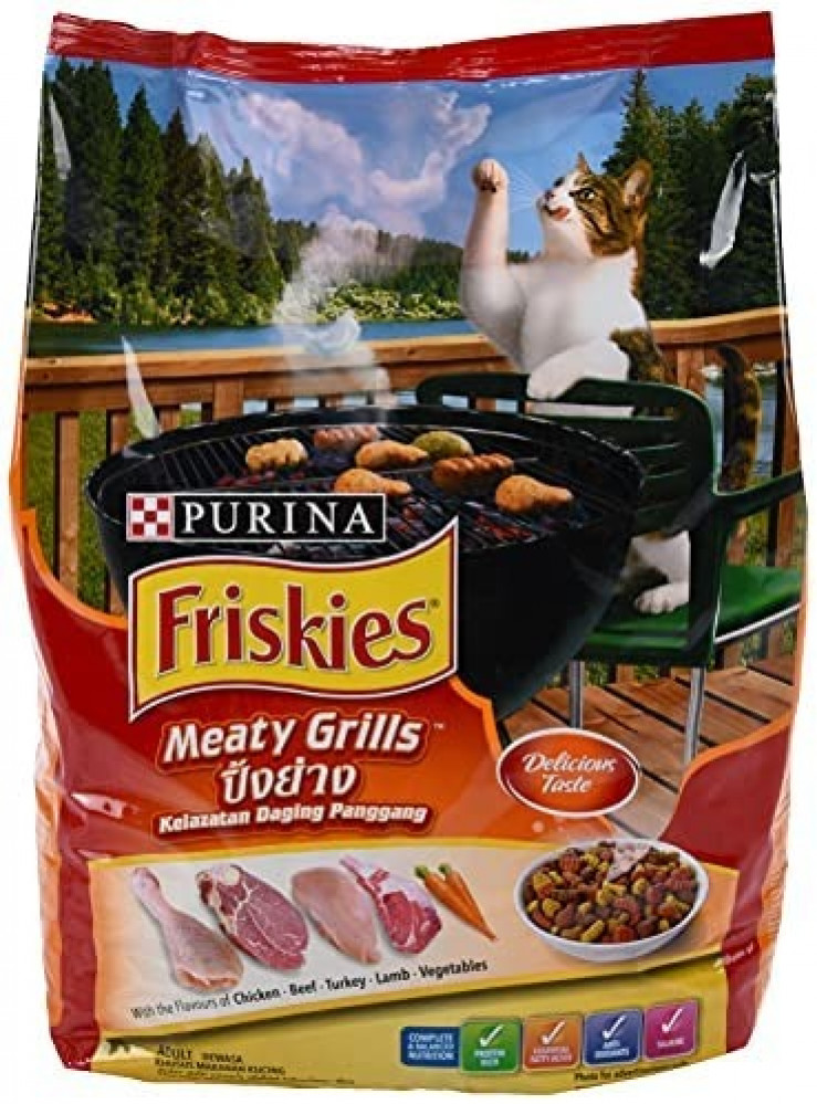 فريسكاس وجبه كامله بالحبوب مع الدجاج بطعم لحم القطط 1.2كيلو