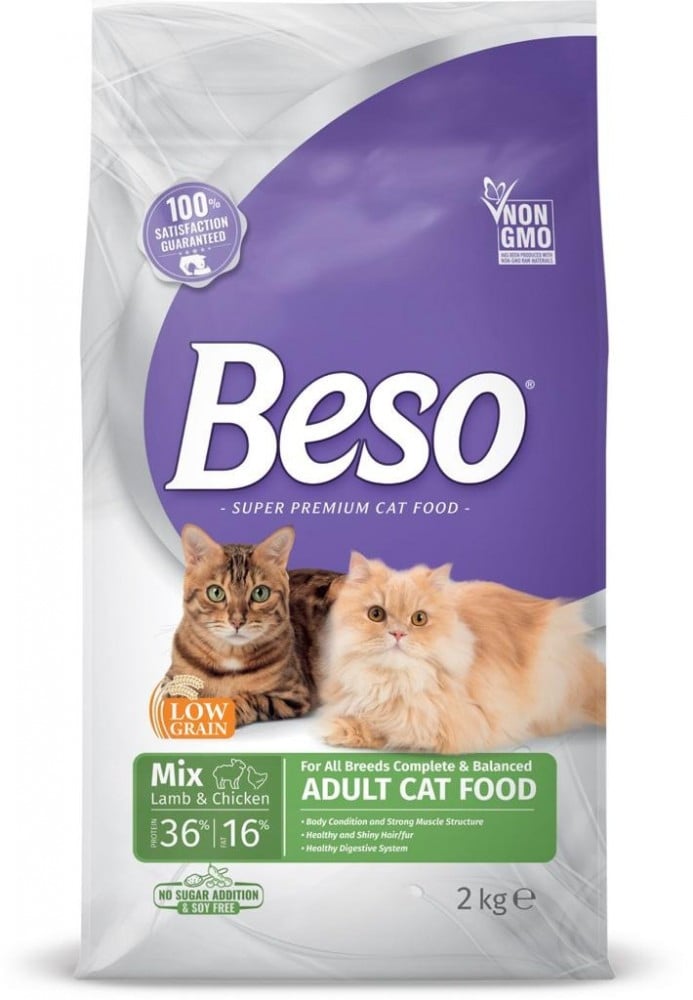 بيسو مكس- طعام جاف للقطط البالغة (2ك)