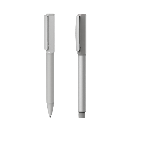 WIGS 203 - TROFA - Metal Roller and Ball Pen Set - Silver/Grey