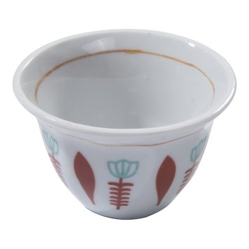 فنجال قهوة نقش وردة سيراميك