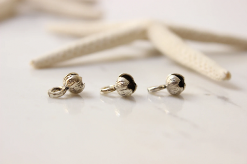 10mm Silver Plated Crimp End, Cord End