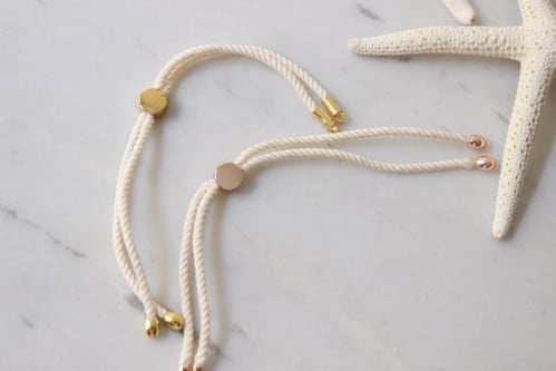 12cm Half Finished Adjustable Bracelet , Cord Bracelet , Cotton Rope Bracelet , Friendship Bracelet