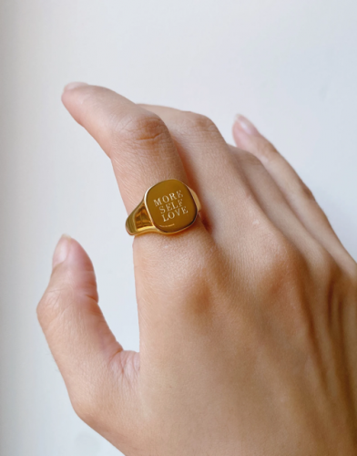 خاتم ذهبي مقاس 7