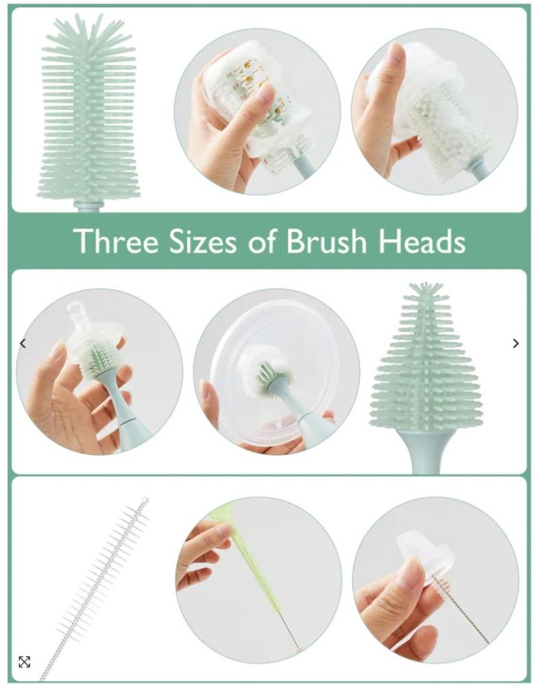 طقم فرشاة تنظيف الرضاعة بتقنية الضغط لإنتاج الرغوة مومكوزي 88