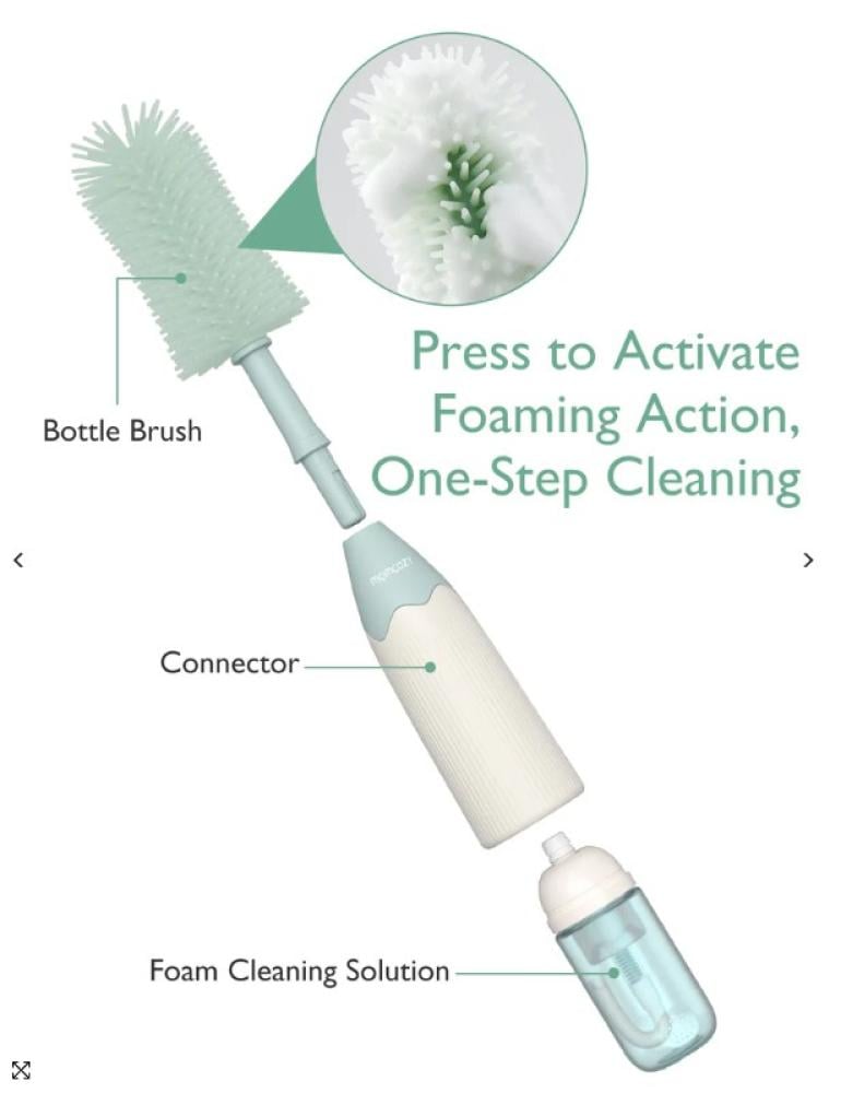 طقم فرشاة تنظيف الرضاعة بتقنية الضغط لإنتاج الرغوة مومكوزي 88