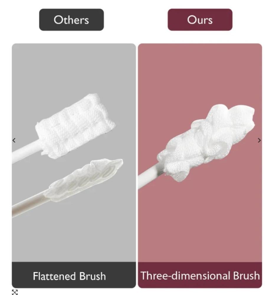 أعواد تنظيف فم ولسان الطفل 40 قطعه مومكوزي 33