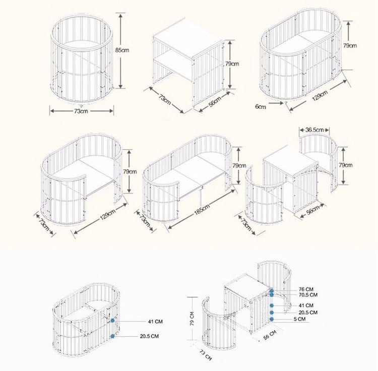 السرير الذكي 6 في 1
