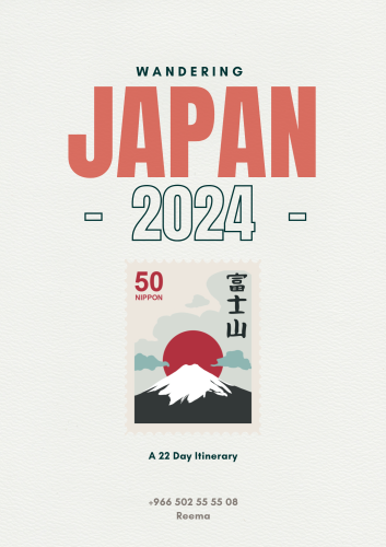 [Japan Itinerary 2024 [English