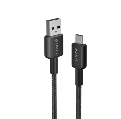 كيبل شحنقماش من انكر usb الي تايب سي شحن سريع