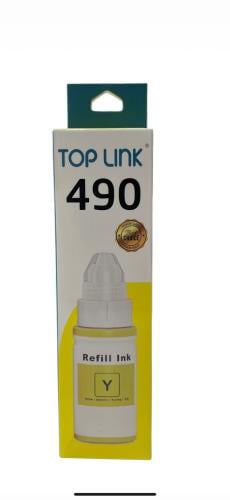 علبة حبر اصفر سائل توب لنك Toplink Yellow Liquid I...