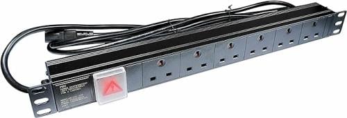 توصيله PDU METAL 6WAY UK كهرباء ٦فتحات