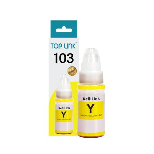 علبة حبر اصفر سائل توب لنك Top Link Yellow Liquid...