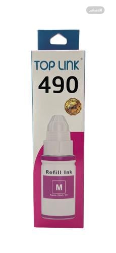 علبة حبر احمر سائل توب لنك Top Link Red Liquid Ink...