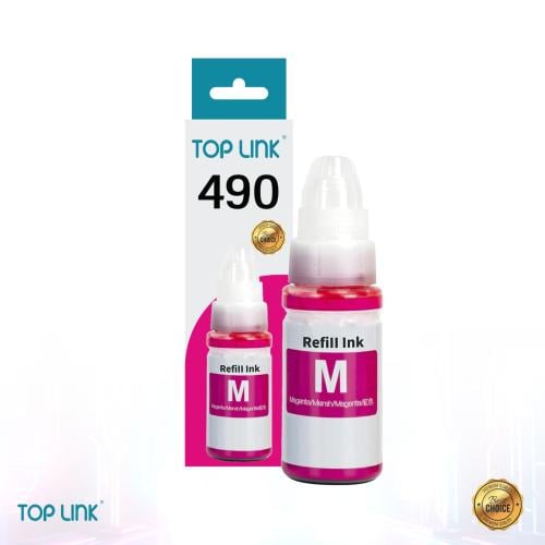 علبة حبر احمر سائل توب لنك Top Link Red Liquid Ink...